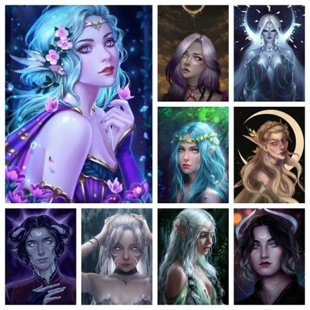 Лунная эльфийка арт