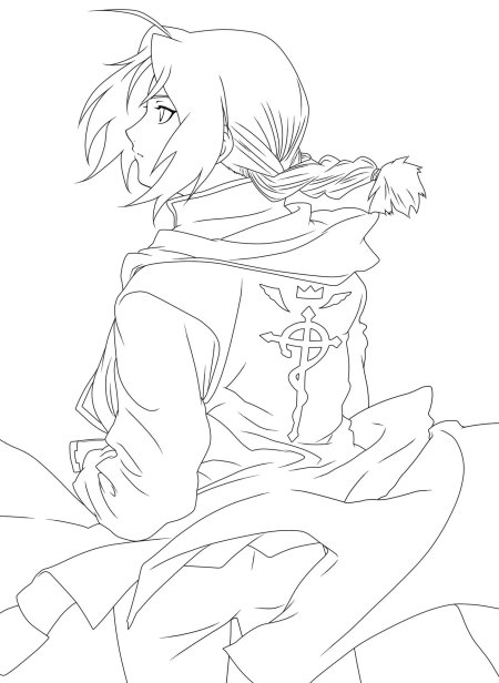 Раскраски аниме стальной алхимик