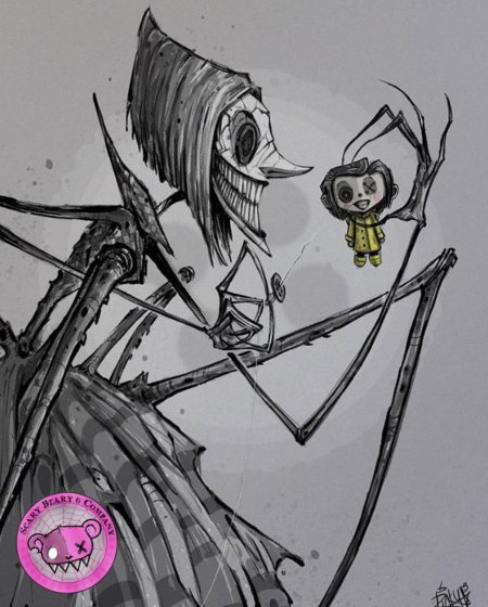 Коралина в стране кошмаров рисунки