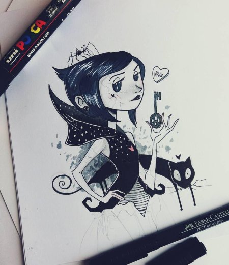 Каролина в стране кошмаров рисуннки