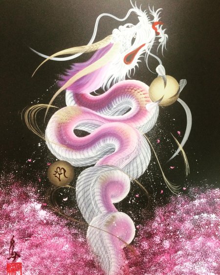 Картина китайский дракон