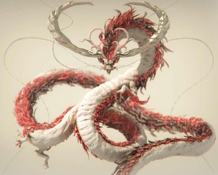 Дракон китайский арт