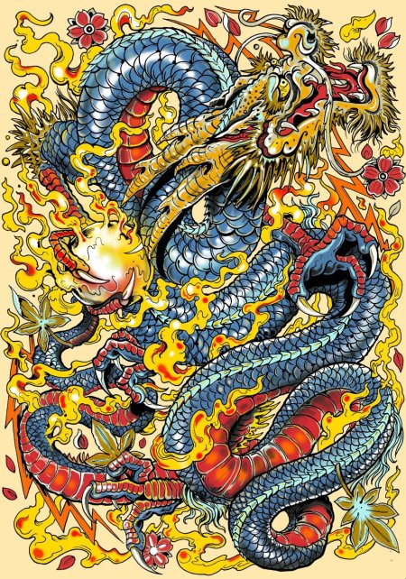 Японский рю дракон