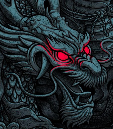 Японский дракон 4к