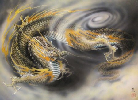 Китайский дракон картина