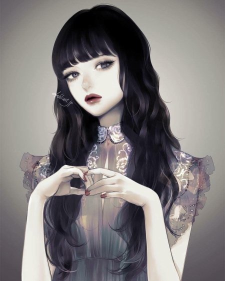 Красивая аниме девушка