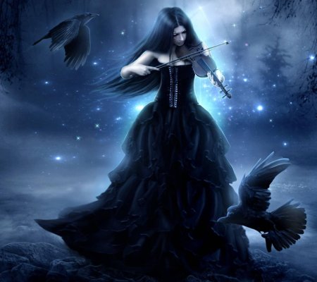 Готический скрипач фэнтези