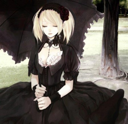 Платье лолли стиль готика аниме