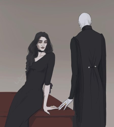 Беллатриса лестрейндж и воландеморт