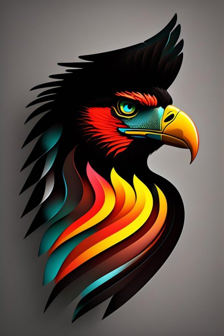 Colorful eagle