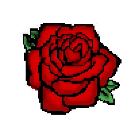 Пиксельная роза