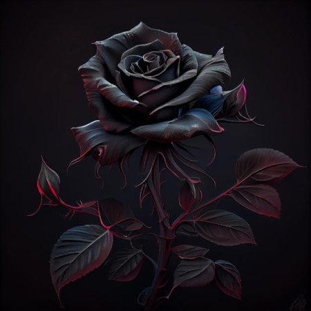 Темная роза