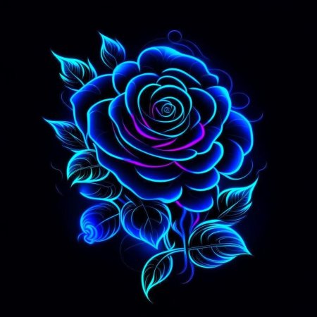 Неоновая роза