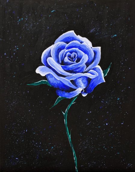 Синие розы картина