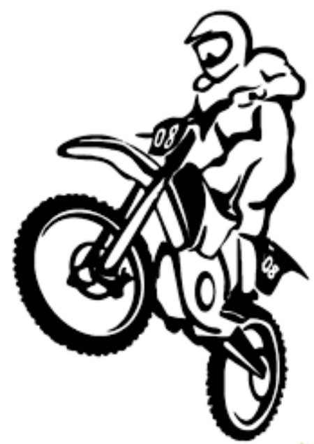 Мотоцикл эндуро вектор