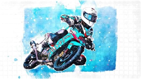 Мотоцикл арт