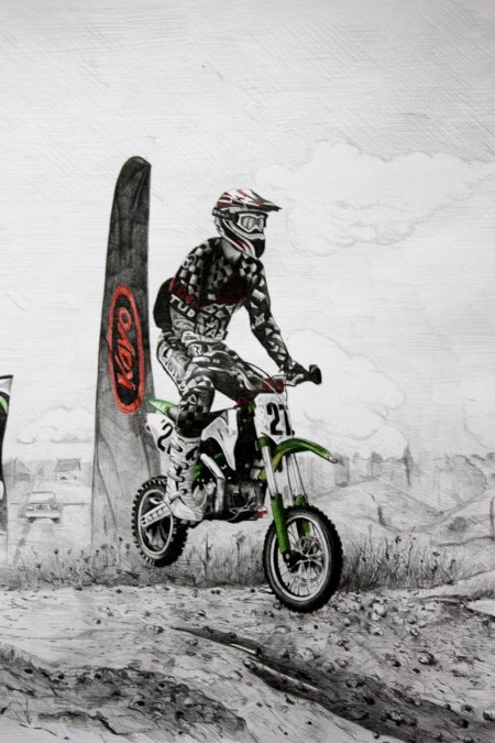 Мотокросс рисунки