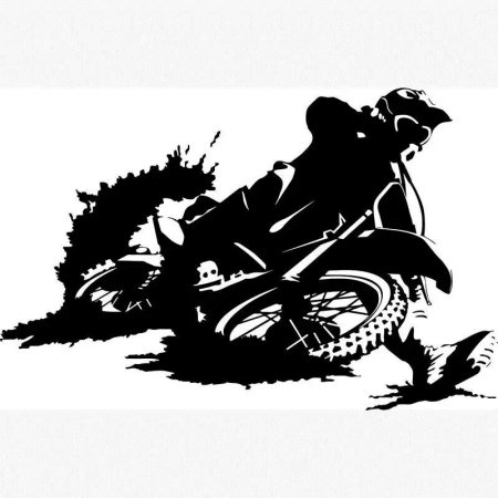 Мотоцикл эндуро вектор