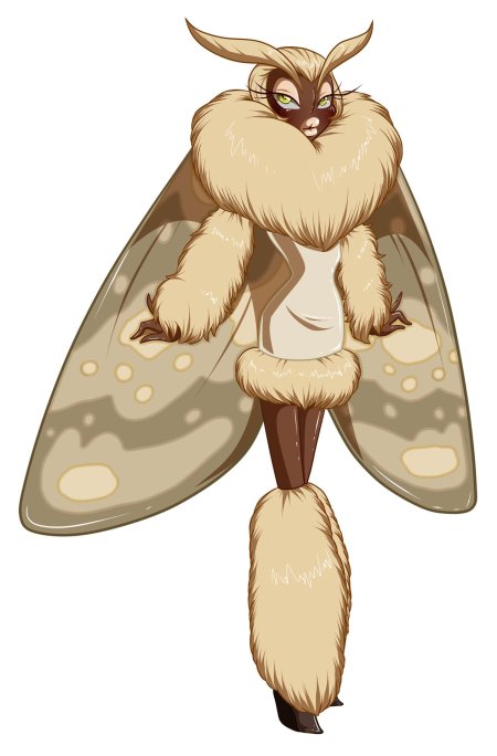 Мотылёк шелкопряд аниме