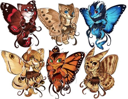 Фурри бабочка