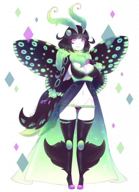 Monster girl аниме moth