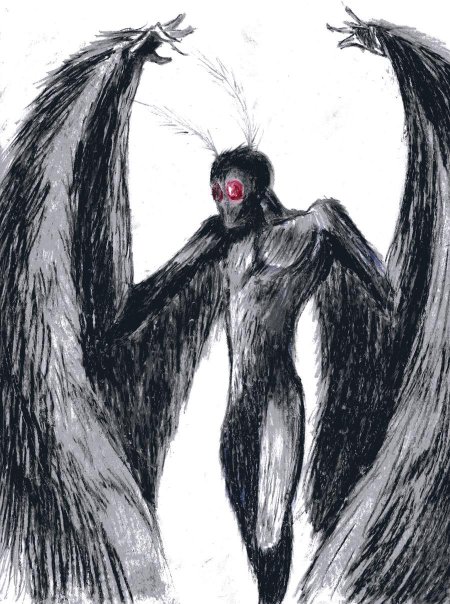 Mothman человек мотылек art