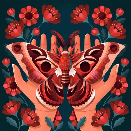 Мотылек moth art