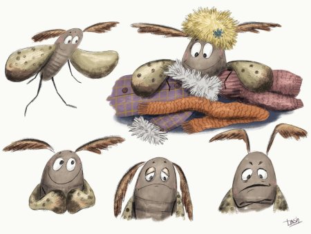 Моль мультяшная