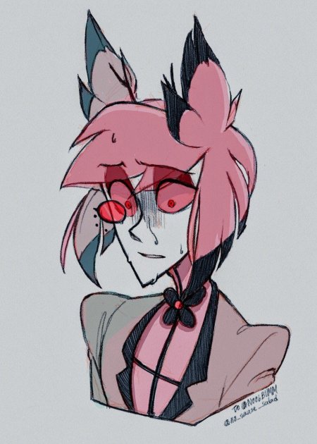 Грустный аластор отель хазбин арт