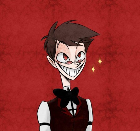 Аластор отель хазбин арт человек