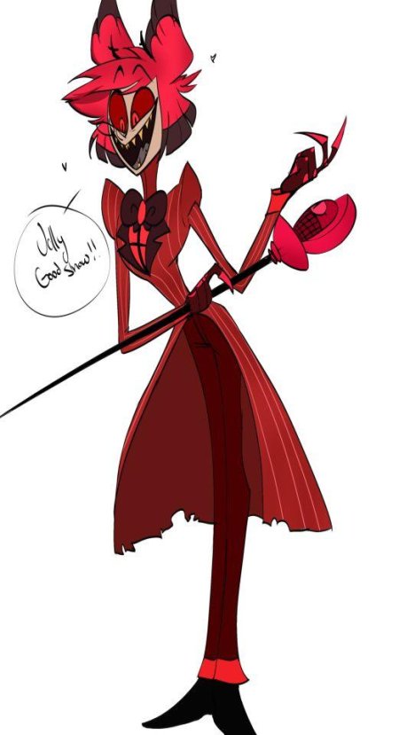 Аластор отель хазбин арт человек