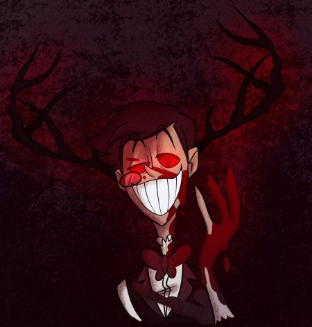 Аластор отель хазбин арт человек