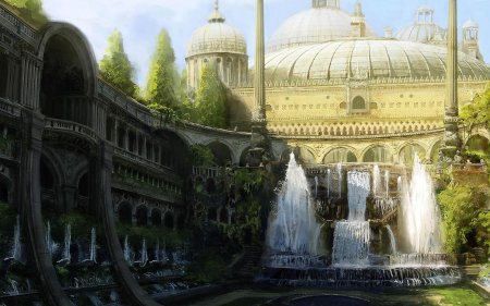 Султанский дворец фэнтези арт