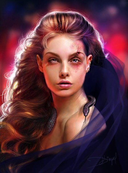 Красивая девушка фэнтези