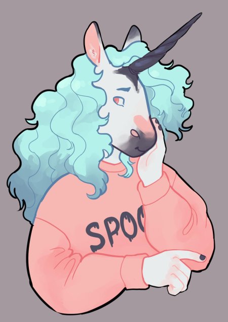 Фурри единорог