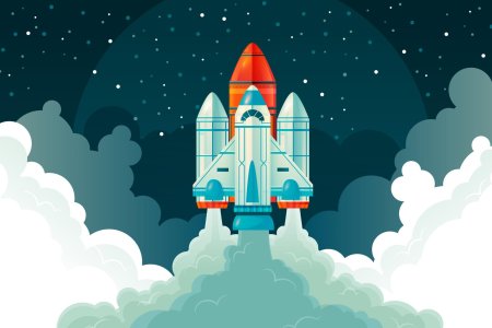 Мультяшная ракета