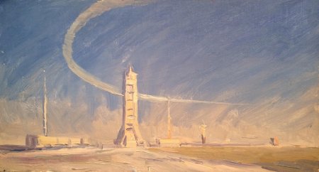 Космодром байконур живопись