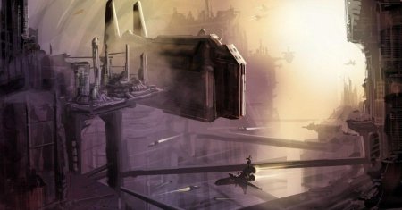 Космос корабль фантастика космопорт