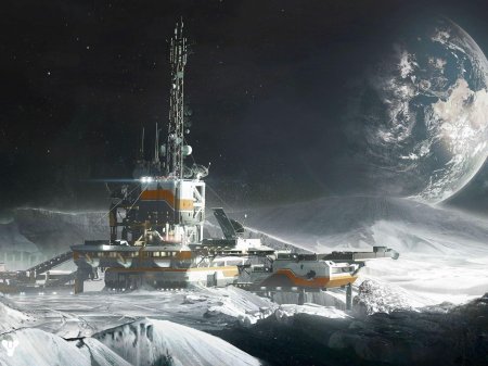 Космическая станция арт