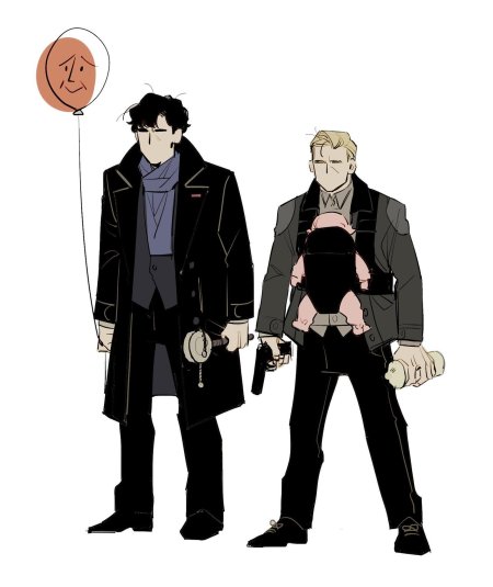 Шерлок холмс и доктор ватсон арт