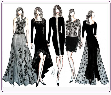 Платье эскиз