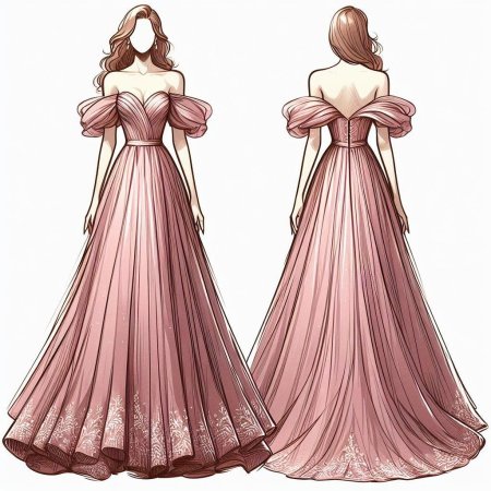 Платье эскиз