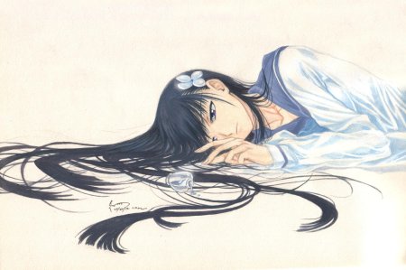 Красивая аниме девушка