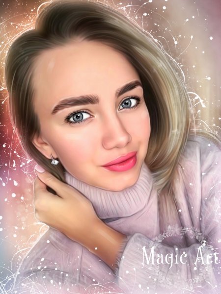Портрет в стиле дрим арт