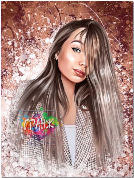 Арт портрет на холсте