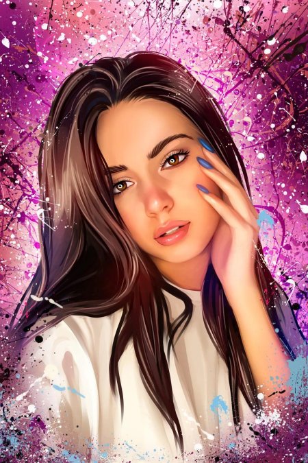 Портрет в стиле дрим арт