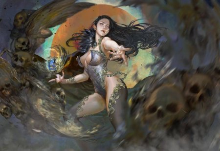 Девушка фэнтези арт