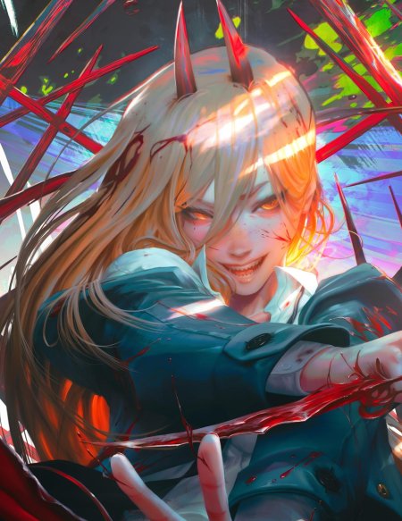 Аниме человек бензопила пауэр