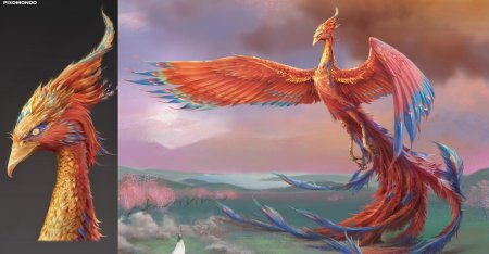 Симург птица феникс