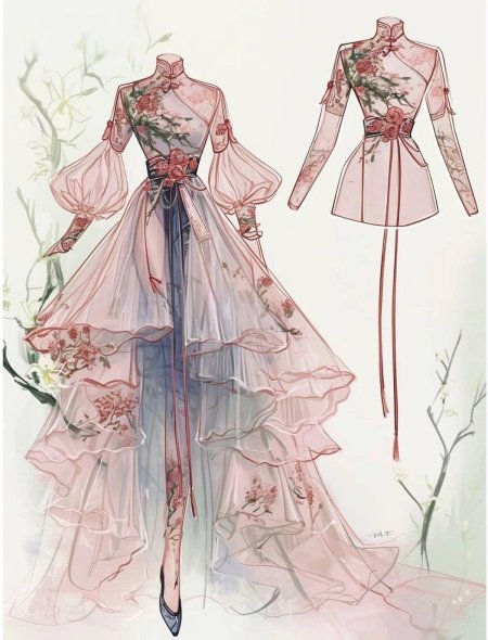 Платье эскиз